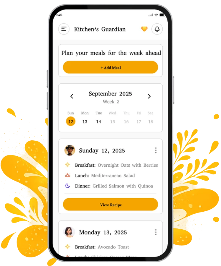 Kitchen Guardian Meal Planning App